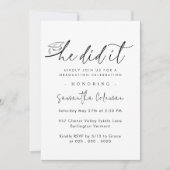 minimalistisch. | Modern Graduation Party Kaart (Voorkant)