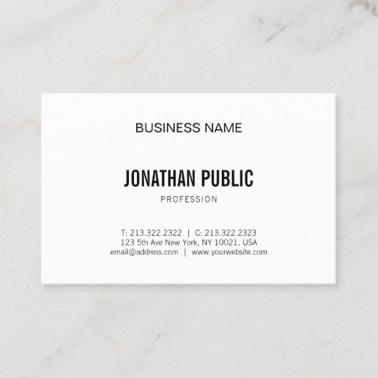 Minimalistisch modern grafisch legant rendy platfo visitekaartje (Voorkant)