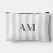Minimalistisch modern grijs Initiaal monogram Etui (Voorkant)