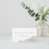 Minimalistisch Modern Grijs Waterverf Bruiloft Esc Plaatskaartje (Staand voorkant)