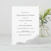 Minimalistisch modern grijs Waterverf repetitie di Kaart (Staand voorkant)