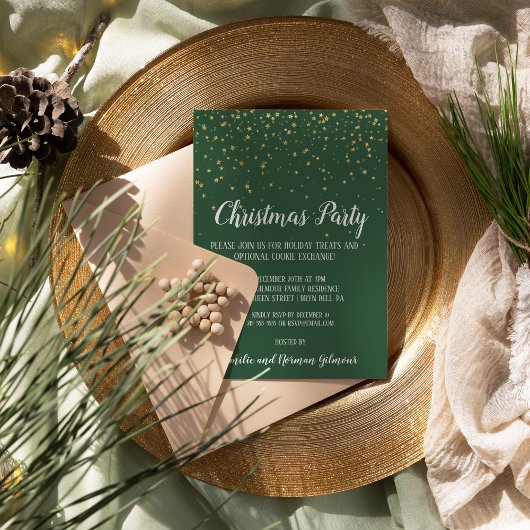 Minimalistisch Modern|Groen Kerstfeest Kaart