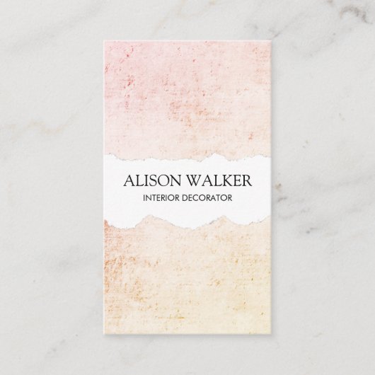 Minimalistisch Modern Grunge Visitekaartje (Voorkant)
