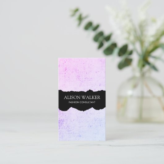 Minimalistisch Modern Grunge Visitekaartje (Staand voorkant)