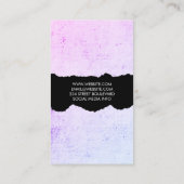 Minimalistisch Modern Grunge Visitekaartje (Achterkant)
