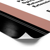 Minimalistisch modern Haarstylist Perfect Poster (Hoek)