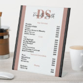 Minimalistisch modern Haarstylist Reclamebord Met Voetstuk (Insitu)