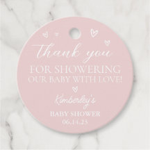 Minimalistisch modern Hallo Baby shower Dank u wel