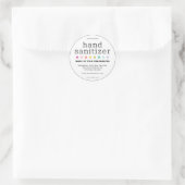 Minimalistisch modern handbediende zeepmerk ronde sticker (Tas)