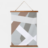 Minimalistisch modern hangend wandkleed (Voorkant)