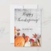 Minimalistisch Modern Happy Thanksgiving Kaart Vak (Voorkant)