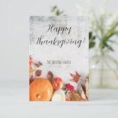 Minimalistisch Modern Happy Thanksgiving Kaart Vak (Staand voorkant)