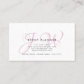 Minimalistisch modern holografisch wit visitekaartje (Achterkant)