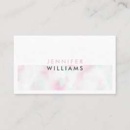 Minimalistisch modern holografisch wit visitekaartje