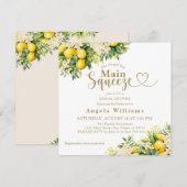 Minimalistisch modern hoofd knijpen Vrijgezellenfe Kaart (Voorkant / Achterkant)