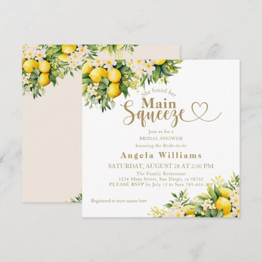 Minimalistisch modern hoofd knijpen Vrijgezellenfe Kaart (Voorkant / Achterkant)