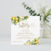 Minimalistisch modern hoofd knijpen Vrijgezellenfe Kaart (Staand voorkant)