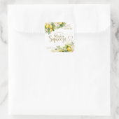 Minimalistisch modern hoofd knijpen Vrijgezellenfe Vierkante Sticker (Tas)