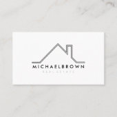 Minimalistisch modern huis Logo Visitekaartje (Voorkant)