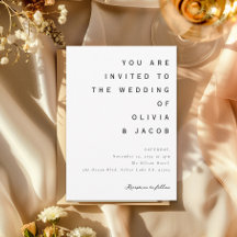 Minimalistisch modern huwelijk