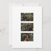 Minimalistisch modern huwelijk save the date (Achterkant)