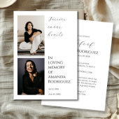 Minimalistisch modern in liefdevolle herinnering b kaart