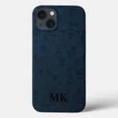 Minimalistisch modern Initiaal monogram Case-Mate iPhone Case (Achterkant)