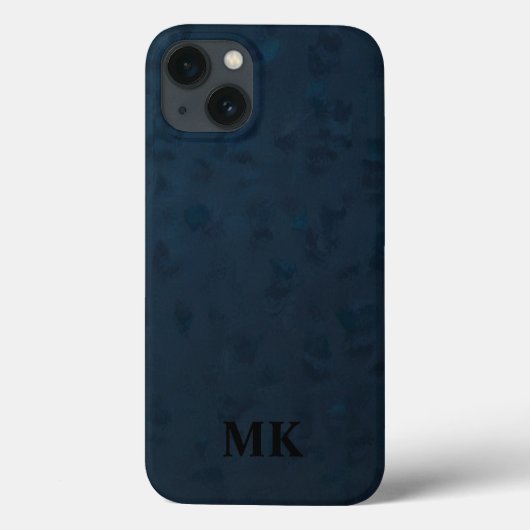 Minimalistisch modern Initiaal monogram Case-Mate iPhone Case (Achterkant)