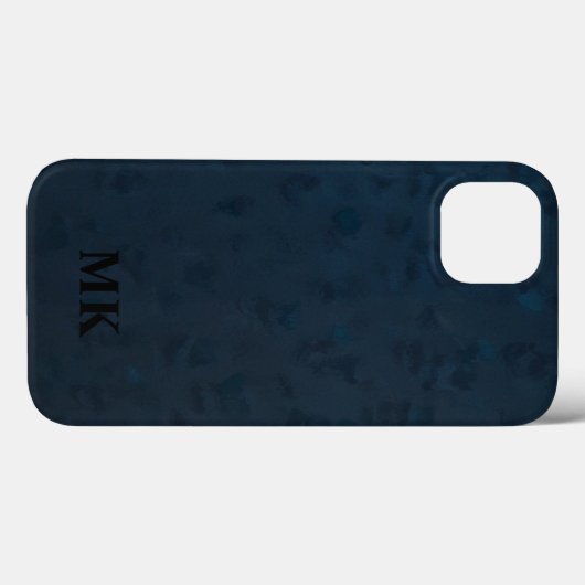 Minimalistisch modern Initiaal monogram Case-Mate iPhone Case (Achterkant (horizontaal))