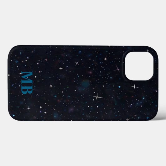 Minimalistisch modern Initiaal monogram Case-Mate iPhone Case (Achterkant (horizontaal))
