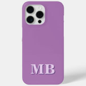 Minimalistisch modern Initiaal monogram Case-Mate iPhone Case (Achterkant)