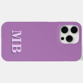 Minimalistisch modern Initiaal monogram Case-Mate iPhone Case (Achterkant (horizontaal))