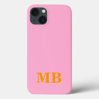 Minimalistisch modern Initiaal monogram Case-Mate iPhone Case