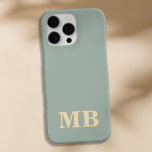 Minimalistisch modern Initiaal monogram iPhone 16 Pro Max Hoesje<br><div class="desc">Navy Blue Minimalist Modern Initiaal Monogram Case. Creëer uw eigen gepersonaliseerde iPhone Case met de naam van het aangepaste initiaal.</div>