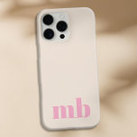Minimalistisch modern Initiaal monogram iPhone 16 Pro Max Hoesje<br><div class="desc">Minimalistisch Modern Initiaal Monogram Telefoonhoesje. Creëer uw eigen gepersonaliseerde iPhone Case met aangepaste initiaal naam.</div>