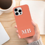 Minimalistisch modern Initiaal monogram Case-Mate iPhone Case<br><div class="desc">Navy Blue Minimalist Modern Initiaal Monogram Case. Creëer uw eigen gepersonaliseerde iPhone Case met de naam van het aangepaste initiaal.</div>