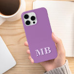 Minimalistisch modern Initiaal monogram iPhone 15 Pro Max Hoesje<br><div class="desc">Minimalistisch Modern Initiaal Monogram Telefoonhoesje. Creëer uw eigen gepersonaliseerde iPhone Case met aangepaste initiaal naam.</div>