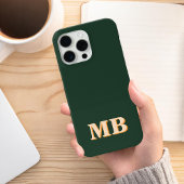 Minimalistisch modern Initiaal monogram Case-Mate iPhone Case