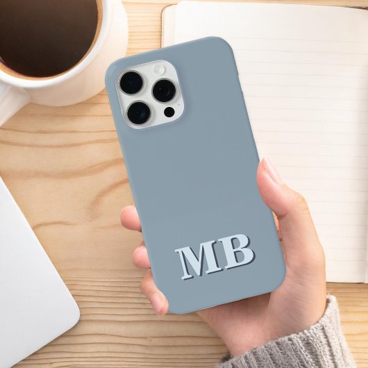 Minimalistisch modern Initiaal monogram Case-Mate iPhone Case