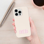 Minimalistisch modern Initiaal monogram Case-Mate iPhone Case