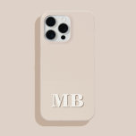 Minimalistisch modern Initiaal monogram Case-Mate iPhone Case<br><div class="desc">Minimalistisch Modern Initiaal Monogram Telefoonhoesje. Creëer uw eigen gepersonaliseerde iPhone Case met aangepaste initiaal naam.</div>