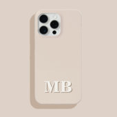 Minimalistisch modern Initiaal monogram Case-Mate iPhone Case