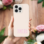 Minimalistisch modern Initiaal monogram Case-Mate iPhone Case