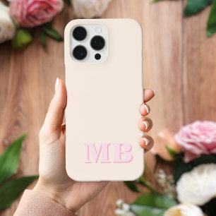 Minimalistisch modern Initiaal monogram Case-Mate iPhone Case