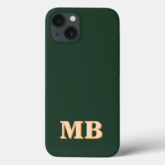 Minimalistisch modern Initiaal monogram Case-Mate iPhone Case (Achterkant)