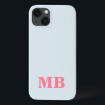 Minimalistisch modern Initiaal monogram Case-Mate iPhone Case<br><div class="desc">Minimalistisch Modern Initiaal Monogram Telefoonhoesje. Creëer uw eigen gepersonaliseerde iPhone Case met aangepaste initiaal naam.</div>