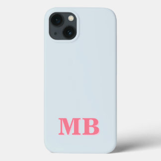 Minimalistisch modern Initiaal monogram Case-Mate iPhone Case