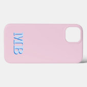 Minimalistisch modern Initiaal monogram Case-Mate iPhone Case (Achterkant (horizontaal))