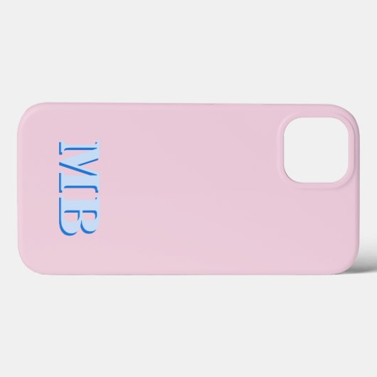 Minimalistisch modern Initiaal monogram Case-Mate iPhone Case (Achterkant (horizontaal))