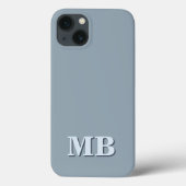 Minimalistisch modern Initiaal monogram Case-Mate iPhone Case (Achterkant)